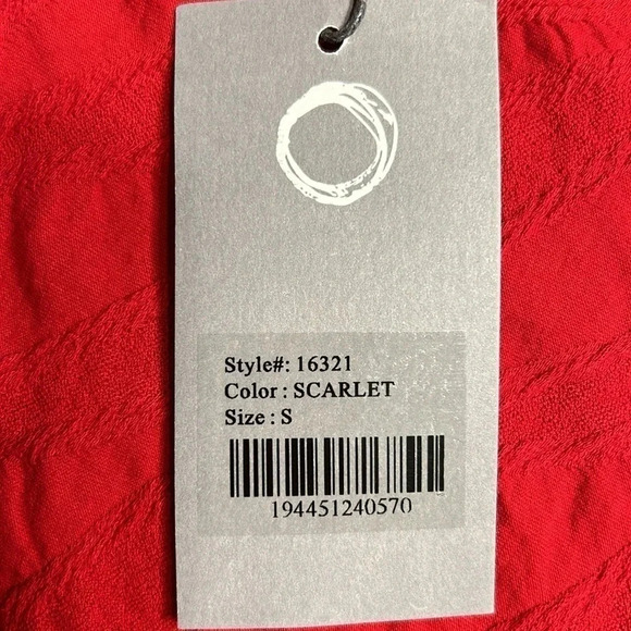 red oversized swing top,PTP 19” flare,cowl,boho,office,boho,cotton,HABITAT ,NWT - Picture 11 of 11